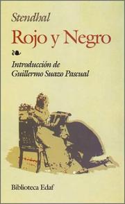 Cover of: Rojo y negro by Stendhal, Stedhal