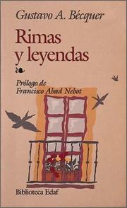 Cover of: Rimas Y Leyendas by Gustavo Adolfo Bécquer