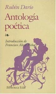 Cover of: Antología poética by Rubén Darío