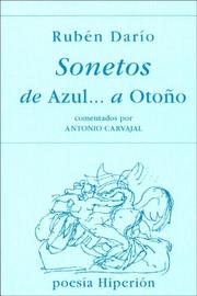 Cover of: Sonetos: de Azul--, a Otoño