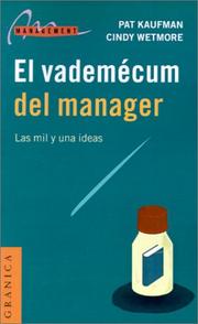 Cover of: El Vademecum Del Manager