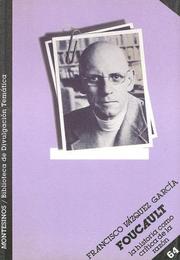 Cover of: Foucault: la historia como crítica de la razón