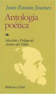 Cover of: Antología poética by Juan Ramón Jiménez