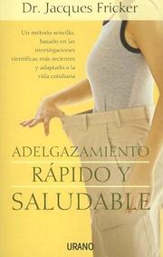 Cover of: Adelgazamiento Rapido y Saludable by Jacques Fricker, Anne Deville-cavellin