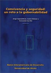 Cover of: Convivencia y seguridad by Foro de Convivencia y Seguridad Ciudadana (1998 San Salvador, El Salvador)