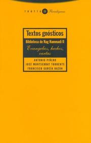 Cover of: Textos gnósticos by Antonio Piñero ... [et al.] ; edición de Antonio Piñero.