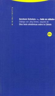 Cover of: Todo Es Cabala by Gershon Scholem
