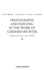 Photography and painting in the work of Gerhard Richter cover