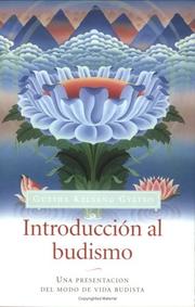 Cover of: Introducción al Budhismo by Kelsang Gyatso