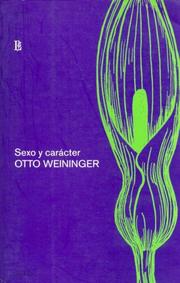 Sexe et caractère by Otto Weininger