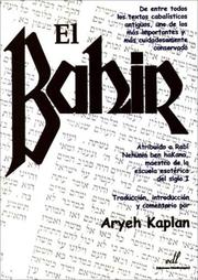 Cover of: El Bahir by Aryeh Kaplan