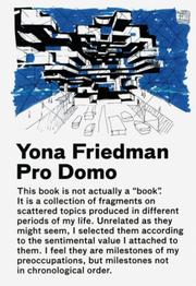 Yona Friedman by Yona Friedman, Hans-Ulrich Obrist