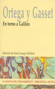 Cover of: En torno a Galileo by José Ortega y Gasset