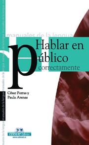 Cover of: Hablar en publico correctamente (Manuales de la lengua series)