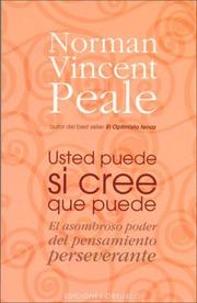 Cover of: Usted Puede Si Cree Que Puede/ You Can If You Think You Can