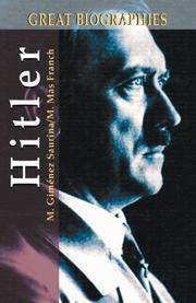 Cover of: Hitler (Great Biographies series) by Manuel Gimenez Saurina, Manuel Mas Franch, Miguel Gimynez Saurina