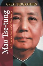 Cover of: Mao Tse-tung (Great Biographies series) | Manuel Gimenez Saurina