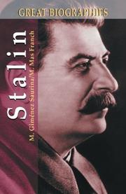 Cover of: Stalin (Great Biographies series) by Manuel Gimenez Saurina, Manuel Mas Franch, Miguel Gimynez Saurina