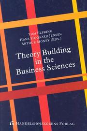 Cover of: Theory-building in the business sciences by EDAMBA Summer School (2nd 1993 Leuven, Belgium)