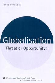 Cover of: Globalisation by Paul Streeten