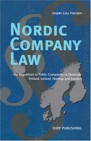 Cover of: Nordic company law: the regulation of public companies in Denmark, Finland, Iceland, Norway, and Sweden