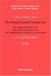 The Principal Danish Criminal Acts
