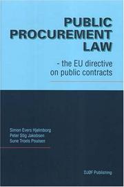 Public procurement law by Sune Troels Poulsen, Peter Jakobsen