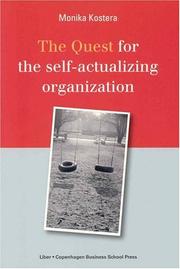 Cover of: The Quest for the Self-Actualizing Organization