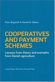 Cover of: Cooperatives and Payment Schemes: Lessons from Theory and Examples from Danish Agriculture