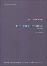 Cover of: The Petese Stories II (Cni Publications 29: the Carlsberg Papyri) by Kim Ryholt