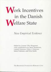 Work Incentives in the Danish Welfare State by Gunnar Viby Mogensen