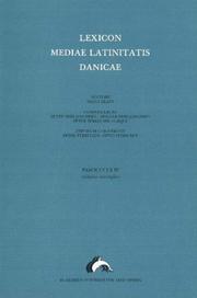 Cover of: Lexicon Mediae Latinitatis Danicae by Otto Steen Due, Bente Friis Johansen, Holger Friis Johansen, Peter Terkelsen