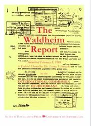 Cover of: The Waldheim report: submitted February 8, 1988, to Federal Chancellor Dr. Franz Vranitzky