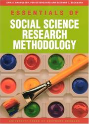 Cover of: Essentials of Social Science Research Methodology (University of Southern Denmark Studies in History and Social)