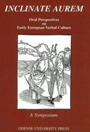 Cover of: Inclinate Aurem: Oral Perspectives on Early European Verbal Culture