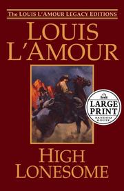 Cover of: High lonesome by Louis L'Amour