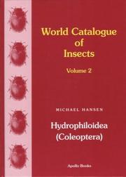 Cover of: World Catalogue Of Insects by M. Hansen
