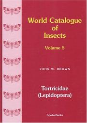 Cover of: World Catalogue Of Insects: Tortricidae (Lepidoptera)