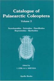 Cover of: Catalogue of Palaearctic Coleoptera by 