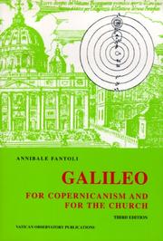Cover of: Galileo, for Copernicanism and for the church