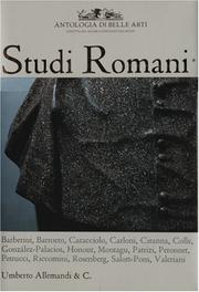 Cover of: Studi Romani I: Antologia di Belli Arti