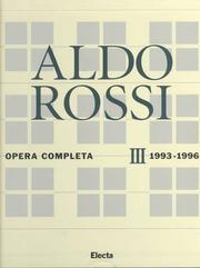 Cover of: Aldo Rossi by Alberto Ferlenga, Ferienga, Alberto Ferlenga, Ferienga