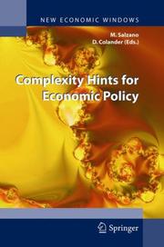 Cover of: Complexity Hints for Economic Policy (New Economic Windows)