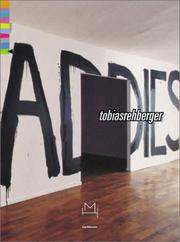 Cover of: Tobias Rehberger by Laura Cherubini, Tobias Rehberger