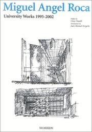 Cover of: Miguel Angel Roca: University Work 1995-2002