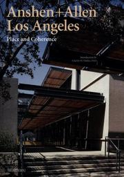 Cover of: Anshen & Allen Los Angeles: Place and Coherence