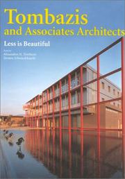 Cover of: Tombazis and Associates Architects: Less Is Beautiful