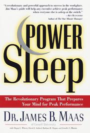 Cover of: Power sleep: the revolutionary program that prepares your mind for peak performance