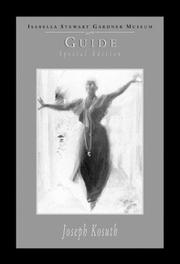 Cover of: Joseph Kosuth: Isabella Stewart Gardner Museum