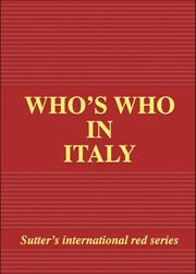 Cover of: Who's Who in Italy 2007 Edition